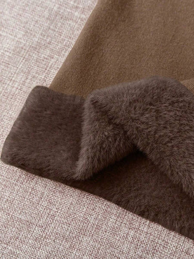 Franclia Dames Hoge Hals Effen Kleur Lange Mouw Casual Trui Met Thermische Voering, Herfst/Winter, Lange Mouw Tops