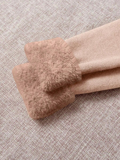 Franclia Dames Hoge Hals Effen Kleur Lange Mouw Casual Trui Met Thermische Voering, Herfst/Winter, Lange Mouw Tops