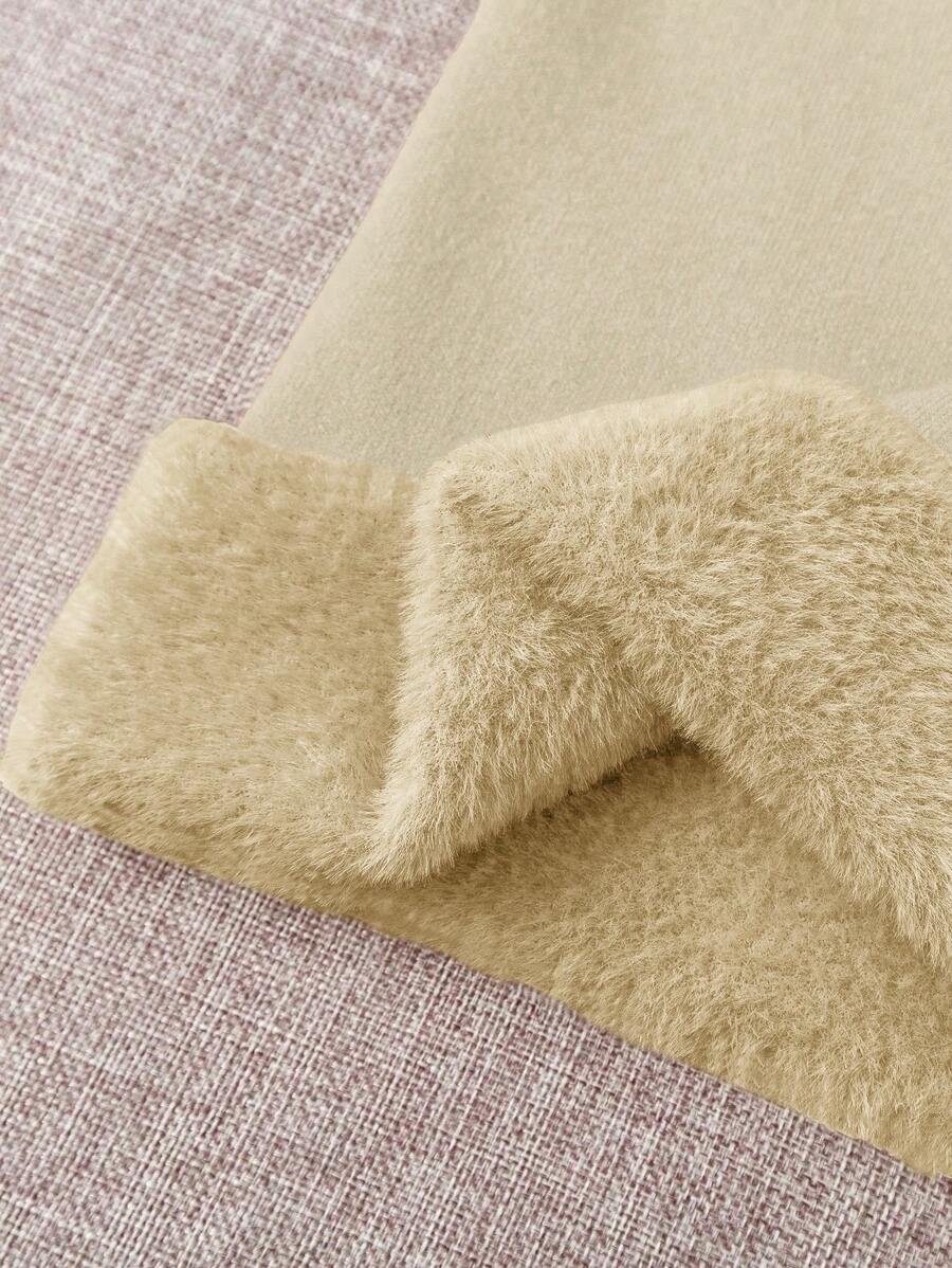 Franclia Dames Hoge Hals Effen Kleur Lange Mouw Casual Trui Met Thermische Voering, Herfst/Winter, Lange Mouw Tops