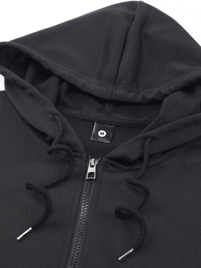 Heren herfst/winter nieuwe mode jas jas, grafische print, casual sport rits Rave lange mouw jas