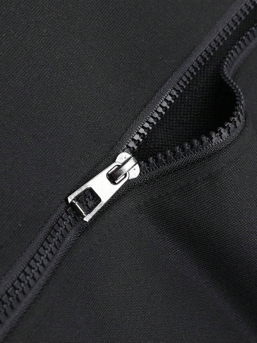 Heren herfst/winter nieuwe mode jas jas, grafische print, casual sport rits Rave lange mouw jas