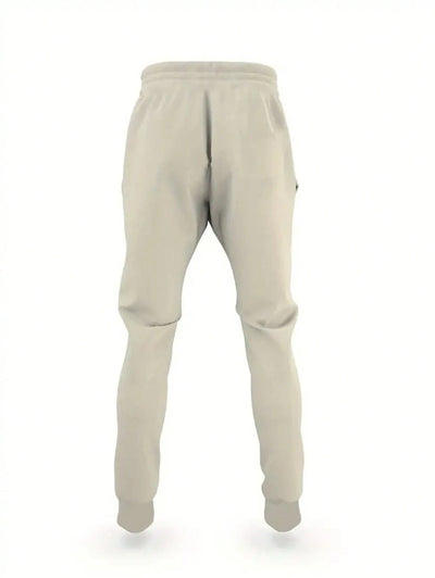 2-delige heren hoodie en broek met leeuwenpatroon, modieuze pyjamaset - zachte, licht rekbare polyester sweatshirt met lange mouwen en joggingbroek, machinewasbaar - geometrisch patroon, normale pasvorm, gebreide stof, geen chemische reiniging, herfstkled