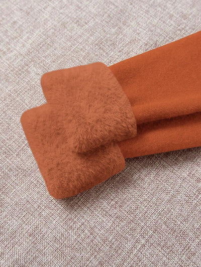 Franclia Dames Hoge Hals Effen Kleur Lange Mouw Casual Trui Met Thermische Voering, Herfst/Winter, Lange Mouw Tops
