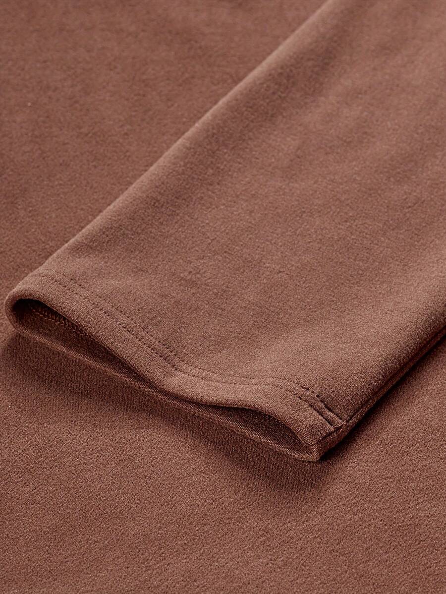 Warme fleece patchwork contrasterende kleur outdoor sport casual sweatshirt voor heren, voor de herfst en winter