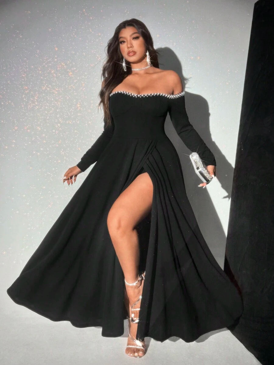 Belle - Robe Élégante Perles