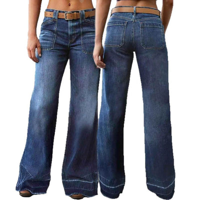 Retro High Waist Straight Loose Slimming und All-Matching Jeans