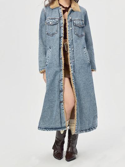 Camille – Manteau Long en Jean