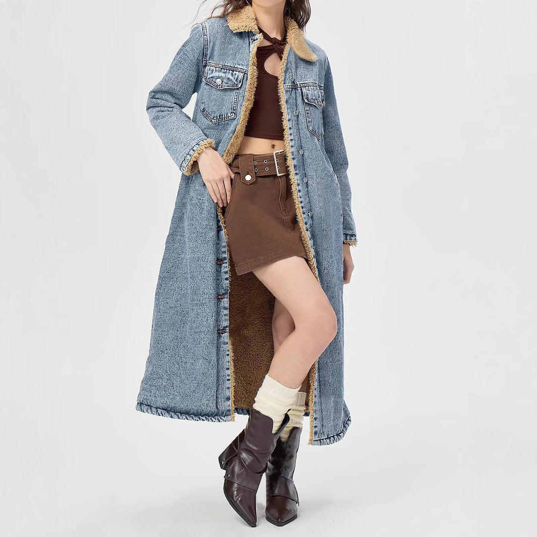 Camille – Manteau Long en Jean