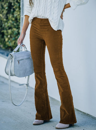 Apolline – Pantalon Flare Velours