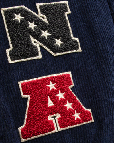 L&amp;L – NFL Core – '30 Collegejacke, Marineblau