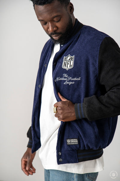 L&amp;L – NFL Core – '30 Collegejacke, Marineblau