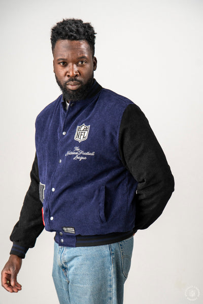 L&amp;L – NFL Core – '30 Collegejacke, Marineblau