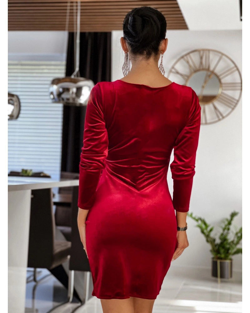 Aurélie – Robe en Velours