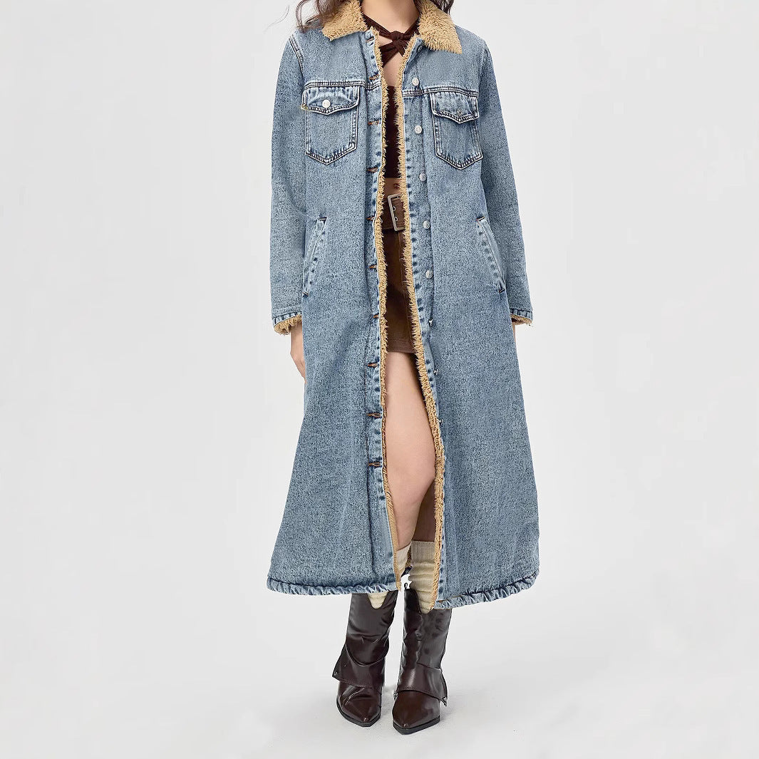 Camille – Manteau Long en Jean