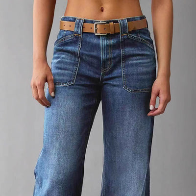 Retro High Waist Straight Loose Slimming und All-Matching Jeans