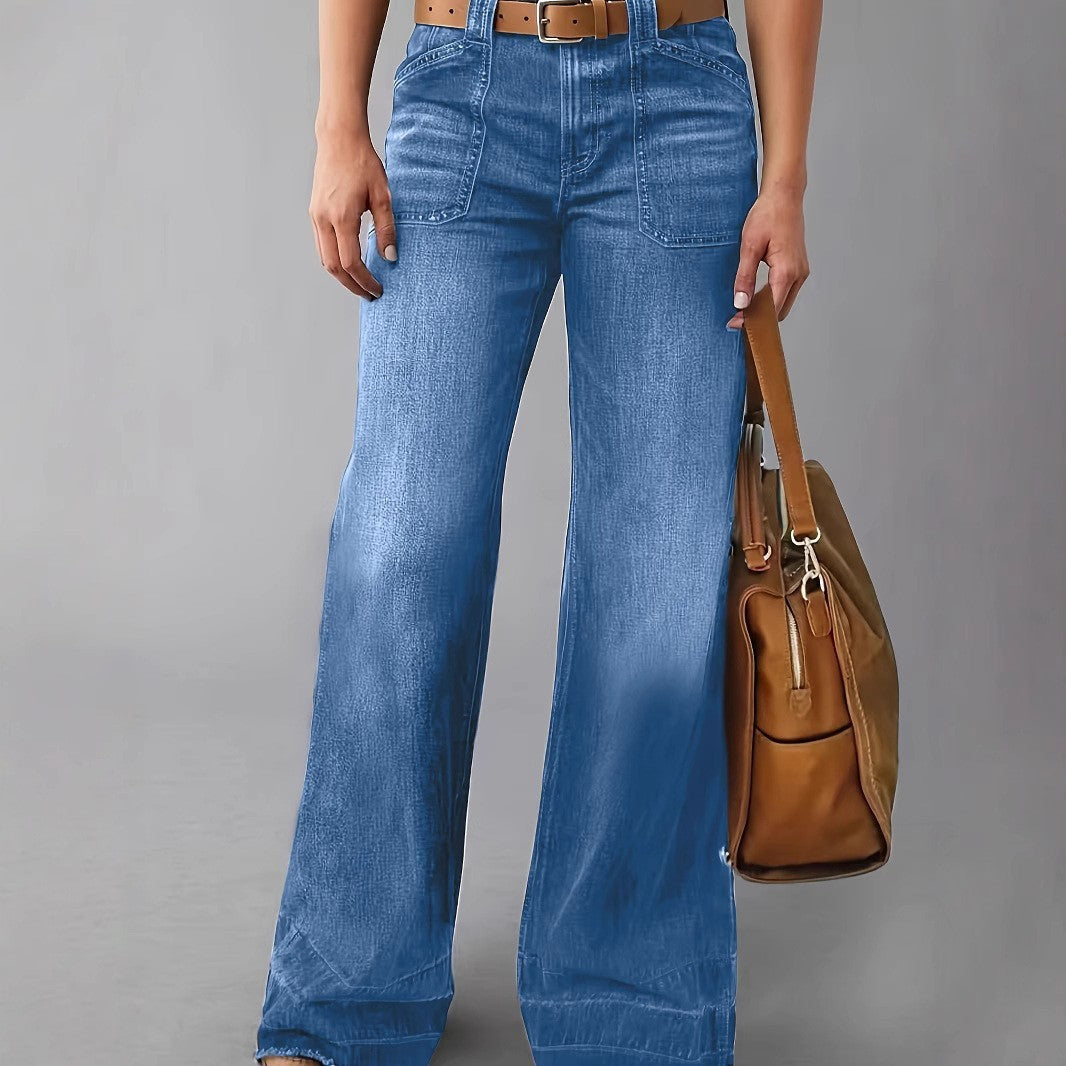 Retro High Waist Straight Loose Slimming und All-Matching Jeans