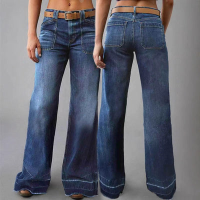 Retro High Waist Straight Loose Slimming und All-Matching Jeans