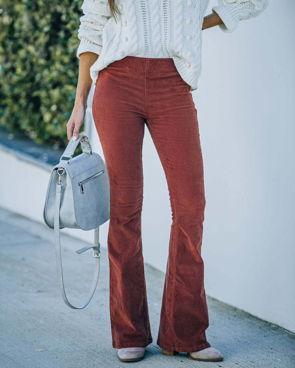 Apolline – Pantalon Flare Velours