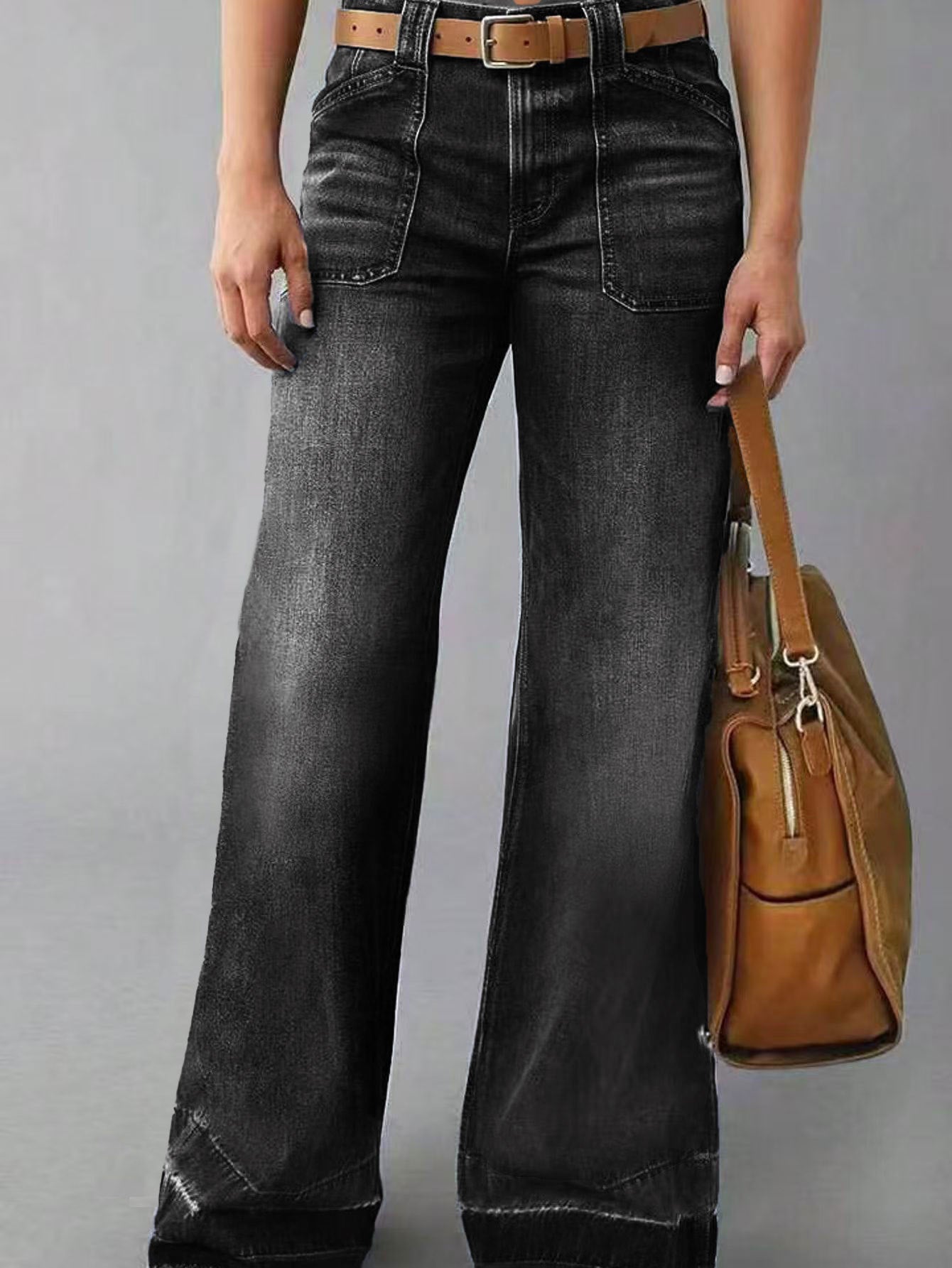 Retro High Waist Straight Loose Slimming und All-Matching Jeans