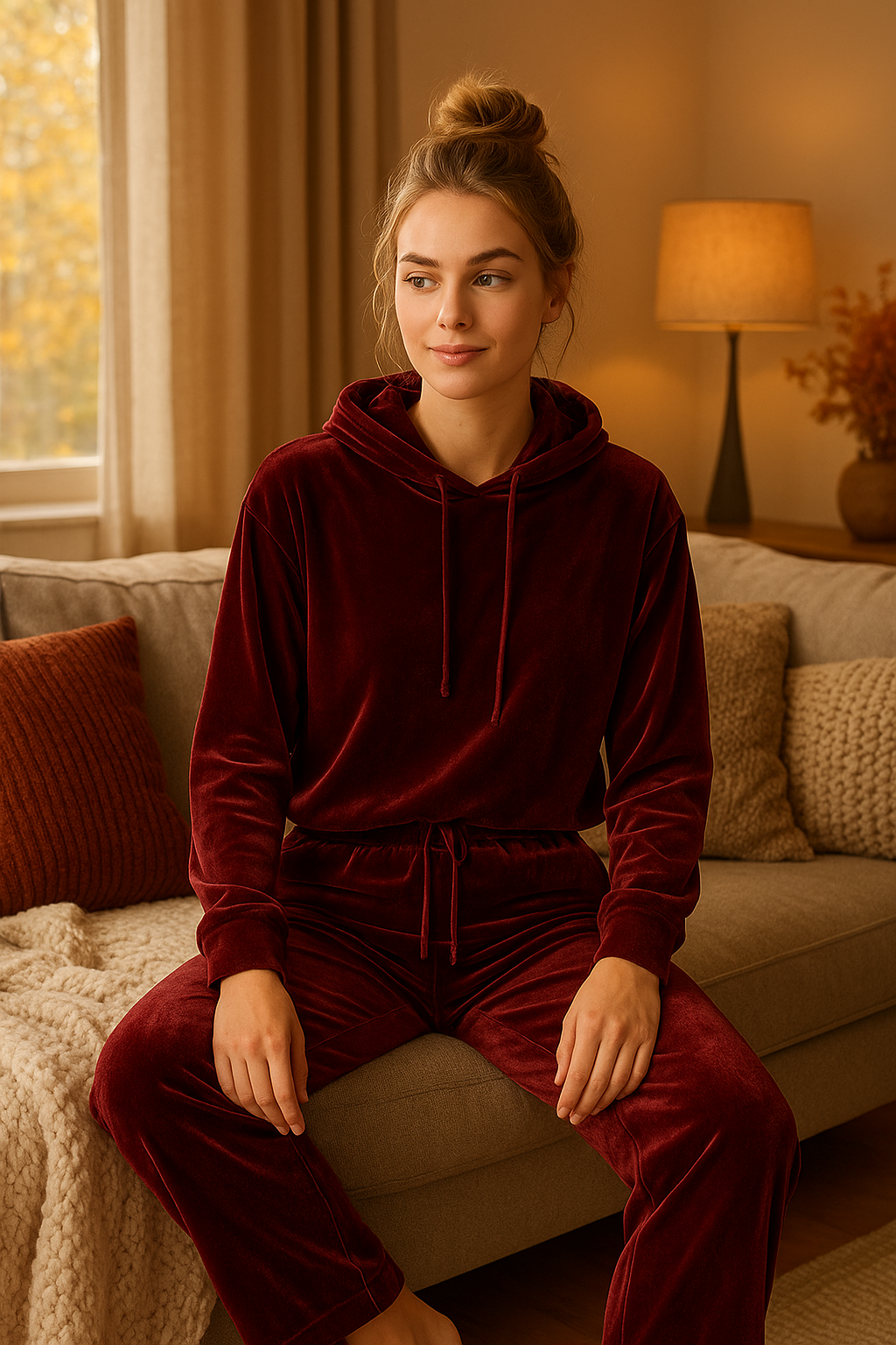 Elle - Tenue d’intérieur en velours