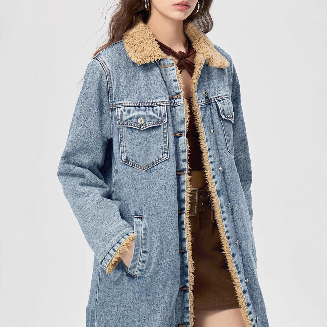 Camille – Manteau Long en Jean