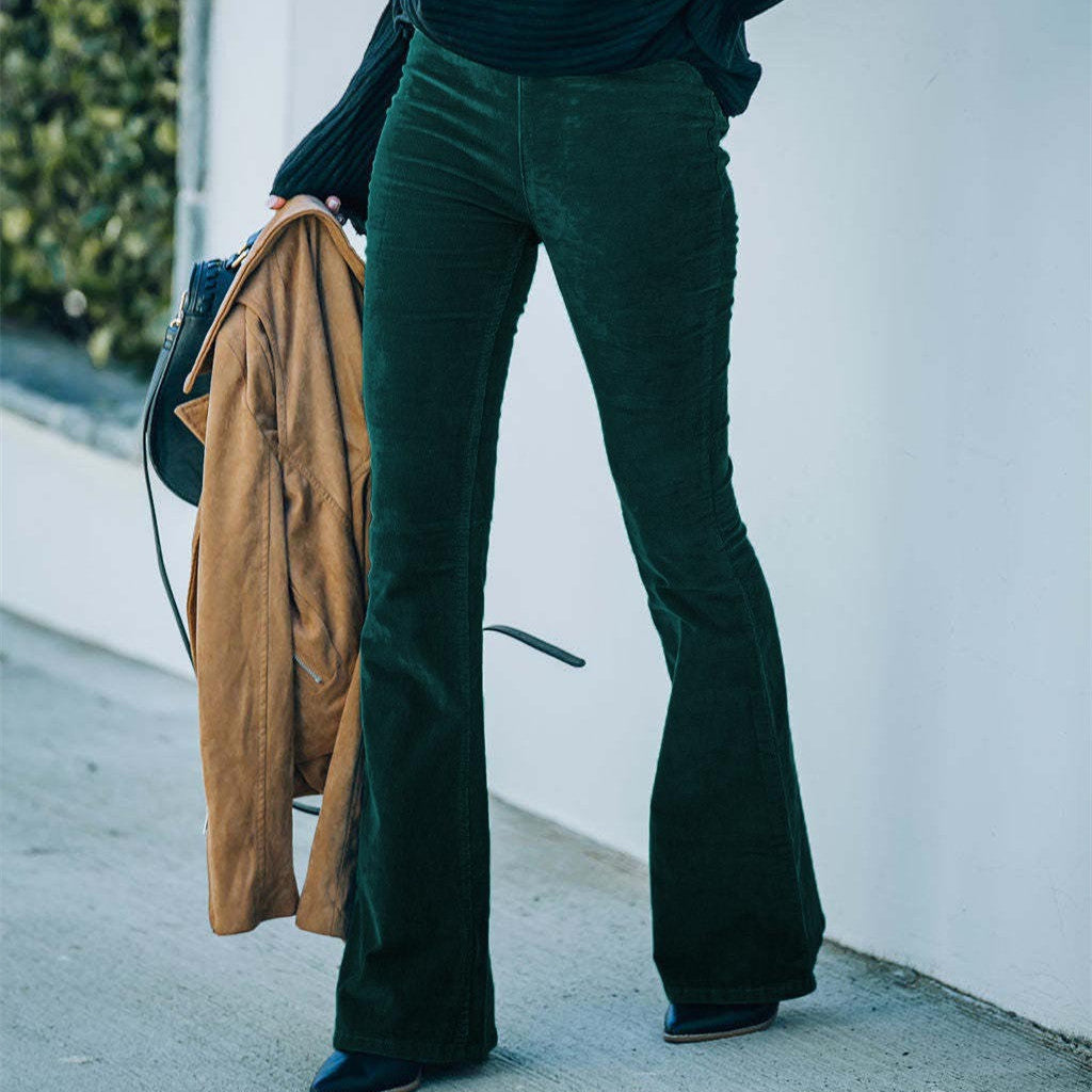Apolline – Pantalon Flare Velours