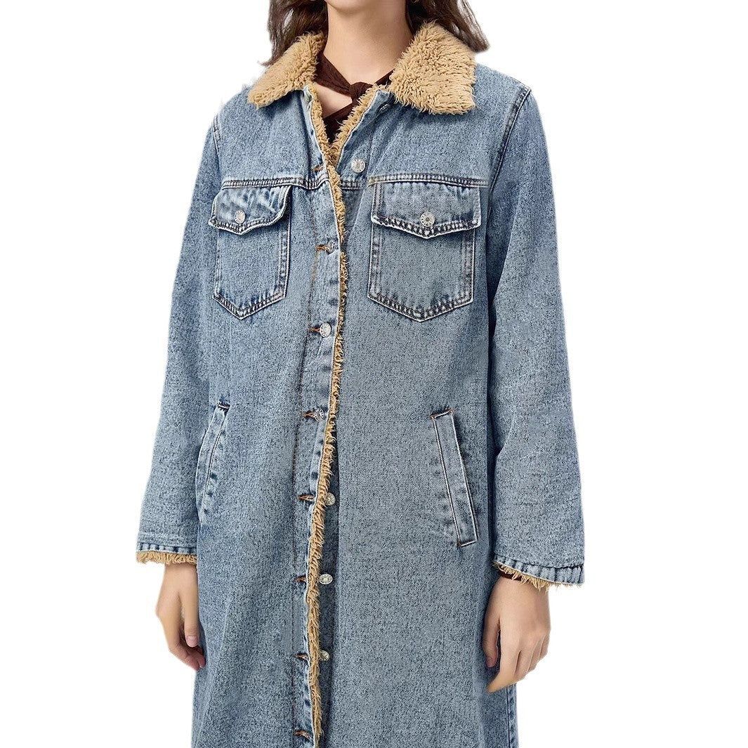Camille – Manteau Long en Jean