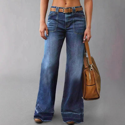 Retro High Waist Straight Loose Slimming und All-Matching Jeans
