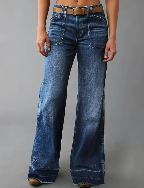 Retro High Waist Straight Loose Slimming und All-Matching Jeans