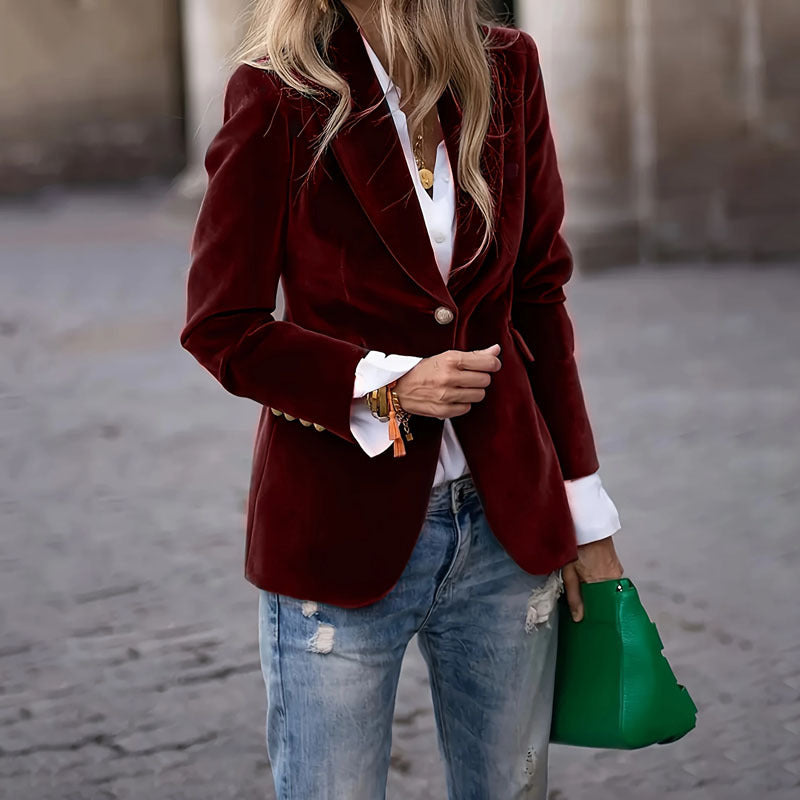 Claire - Blazer en velours