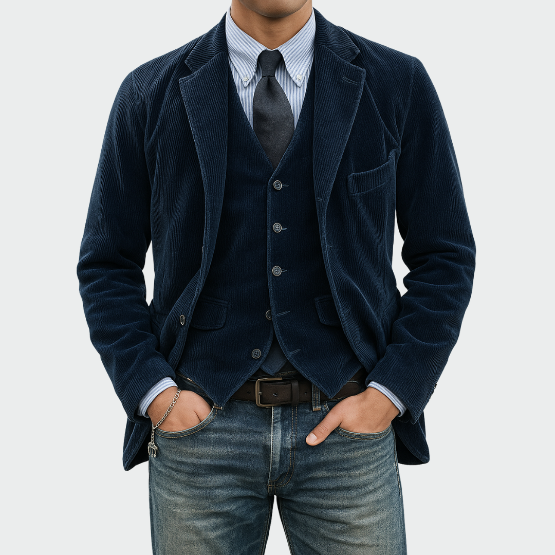 Francois - Blazer et Gilet velours
