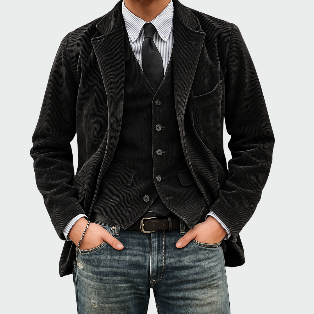 Francois - Blazer et Gilet velours