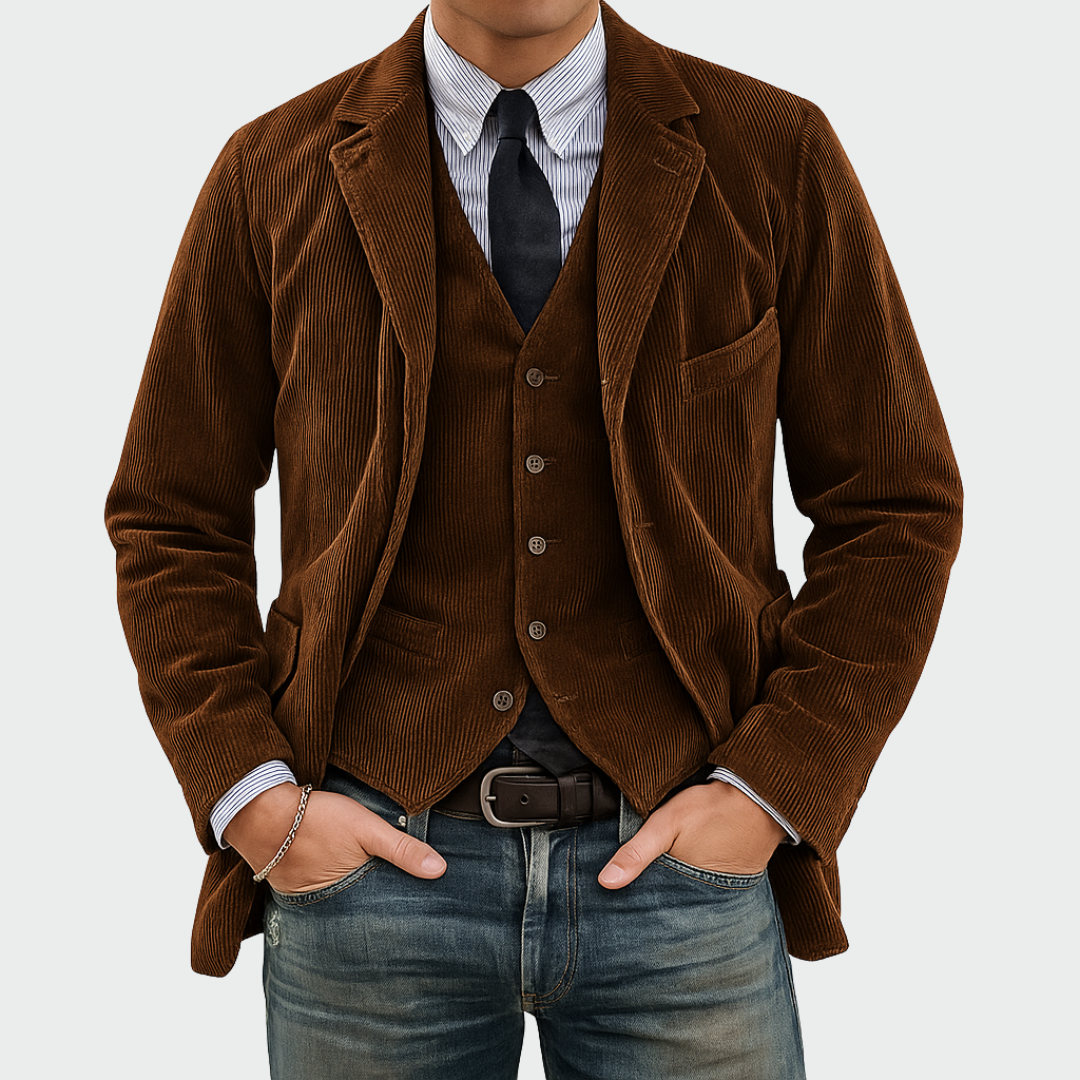 Francois - Blazer et Gilet velours