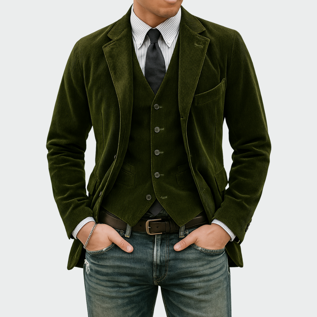 Francois - Blazer et Gilet velours