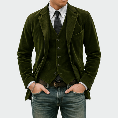 Francois - Blazer et Gilet velours